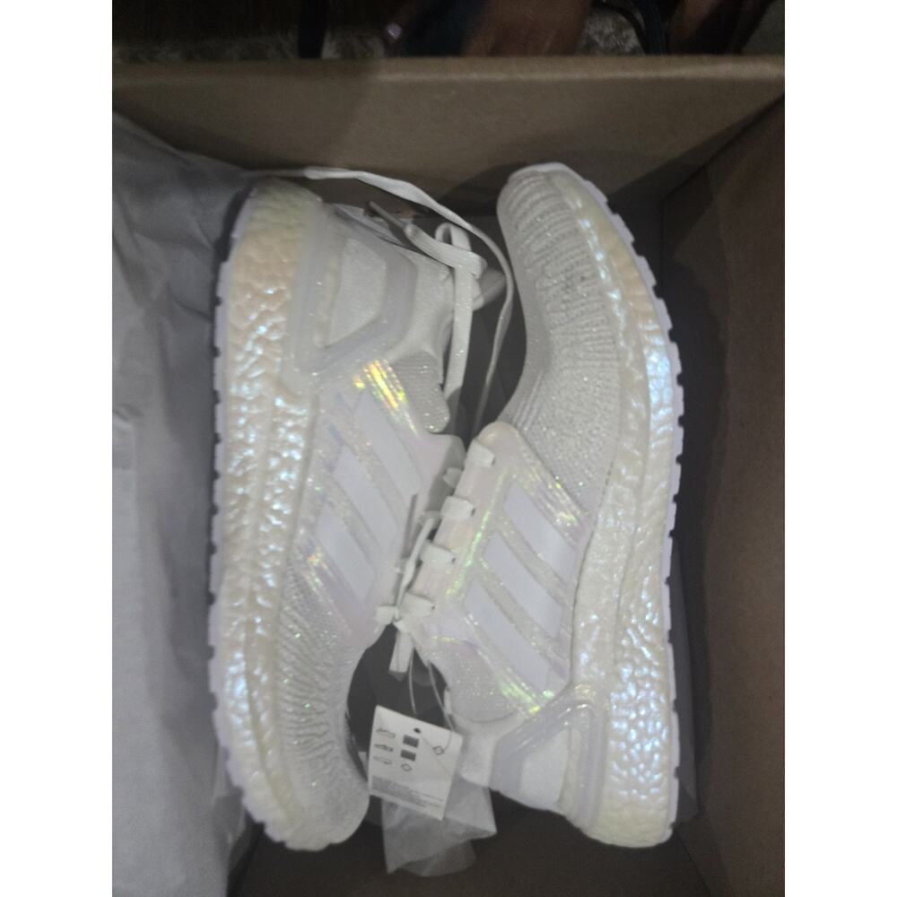 adidas UltraBoost 20 'White Iridescent' FW8721 Men's Shoes, Size 8 - Picture 1 of 5